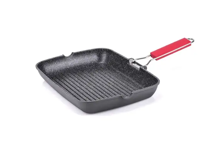 MONETA PRO GRILL Patelnia grillowa 34 x 24 cm składana rączka